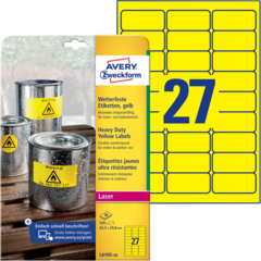 ANLL610520 Etikett Gul 63,5x29,6 mm