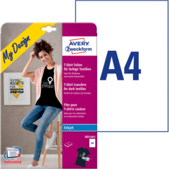 ANMD1003 Transferfilm Mörka Textilier A4 Avery MD1003