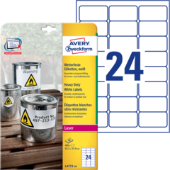 ANL477320 Etikett Väderbeständig 63x33mm Avery L4773