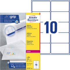 ANL7173100 Adressetikett Vit 99x57mm Avery L7173