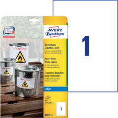 ANJ477510 ETIKETT HVIT 210x297 MM