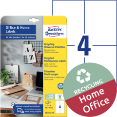 ANLR348310 Etikett Hvit 105x148 mm