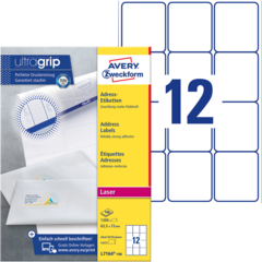 ANL7164100 Brevetikett Vit 63x72mm Avery L7164