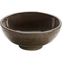 PLA104 Brown Ribbed Bowl RENEW