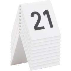 TN2130WT Bordsskyltar Siffror 21-30 Securit