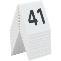 TN4150WT Bordsskylt med Siffror 41-50 Securit