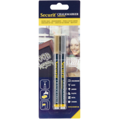 BLSMA100V2GDSL Securit Griffelpenna Guld/Silver 1-2mm 2-pack