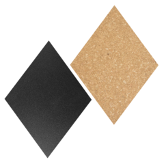 FBCBDIA Securit Väggtavla Kork & Griffel Diamant 7-pack