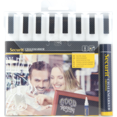 SMA510V8WT Securit Chalk Marker 2-6mm