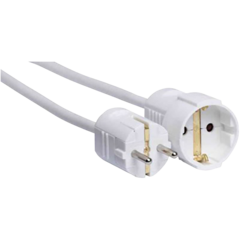 4000110112 Skarvsladd Jordad Vit 3m