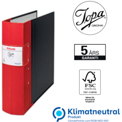 682350 KANSIO JOPA A4 80MM PUNAINEN