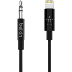 AV10172BT03BLK Lightning till Aux Belkin 0.9m