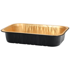 AS221112 Aluminiumform Svart/Guld 1112ml 232x144x47mm