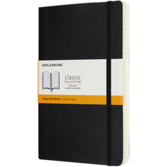 BNT360405 Anteckningsbok Med bokmärkesband Linjerad Svart 13x21cm