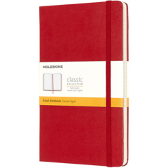 BNT360063 Anteckningsbok Moleskine Linjerad Röd 13x21cm