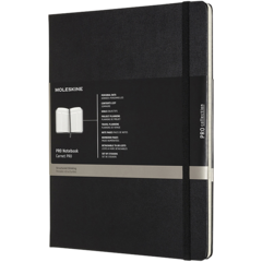 BNT360131 Anteckningsbok Med bokmärkesband Linjerad Svart 19x25cm