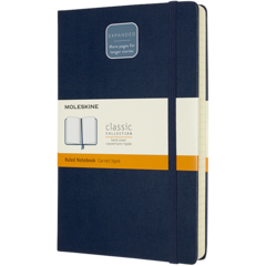 BNT360409 Anteckningsbok Med bokmärkesband Linjerad Blå 13x21cm