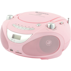ONABB200P Boombox Champion CD/Radio/AUX/USB Portabel Rosa