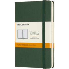 BNT360177 Anteckningsbok Med bokmärkesband Linjerad Grön 9x14cm