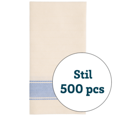 160621 Servett Stil Rustik 1/8-vikt Blå 48x48cm