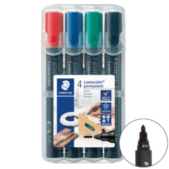 352WP4 Staedtler Lumocolor Permanent merkkauskynät 2mm 4 väriä