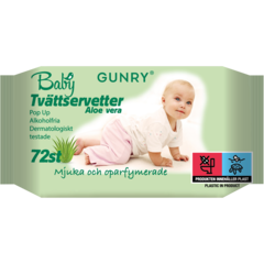 RYB060113 Baby Tvättservetter Aloe Vera Gunry 72st