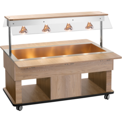 BA103 Buffévagn Varmhållning Barn Bartscher 4xGN 1/1