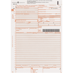 50702D Fraktsedelsblankett 100 sidor Självkopierande A4