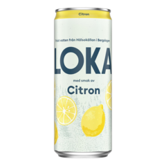 1208721 Mineralvatten Loka Citron 33cl burk inkl. pant