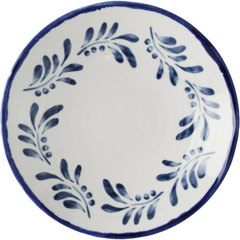 MEIKDC Dyp Tallerken Harvest Hvit/Blå