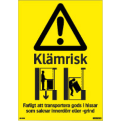 LUN566742227 Skylt Klämrisk