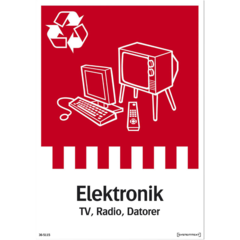LUN566742839 Skylt Elektronik Systemtext 148x210mm