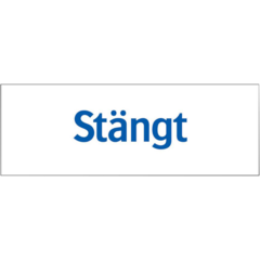 LUN566700159 Skylt "Stängt" Systemtext 74x210mm