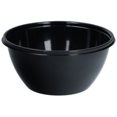 2713RB Salladsskål Rund Svart 1000ml rPET