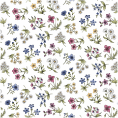 325RE Vaxduk på Rulle Redlunds Blommig 140cm x 20m