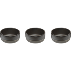AI15576 Raw Brown Bowl Set Ø7.5cm - 3 Pack