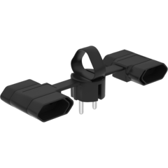 4000110282 BRANCH PLUG 4-V EUROPE BLACK