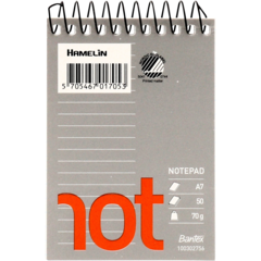 100302756 Notatblok Bantex Not A7 linjeret