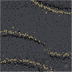 119200798 Servett Duni Dunisoft Golden Stardust 40x40cm