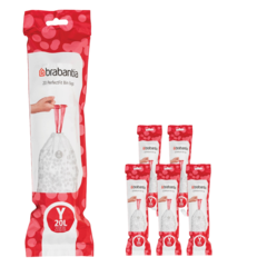 BRA138300 Avfallspåsar Brabantia Y 20L 6x20st