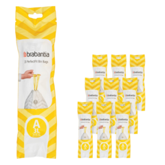 BRA137648 Avfallspåsar Brabantia A 3-5L 10x20st