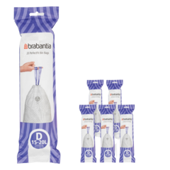 BRA138201 Avfallspåsar Brabantia D 15-20L 6x20st