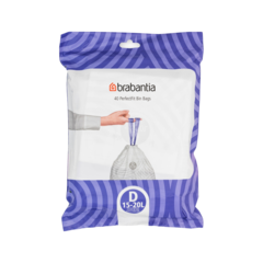 BRA138164 Avfallspåsar Brabantia D 15-20L 40st