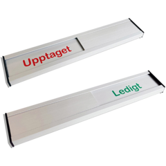 6705121 Skylt Skjutpanel Ledigt/Upptaget 200x40mm