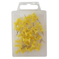 138301 Kartnål Push Pin Gul 30St