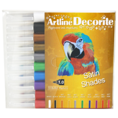 EDF1W10ASATIN Pennset Decorite Rund 10-Pack