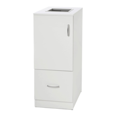 VR06W Viking Recycling Källsorteringsskåp Idun - Vit