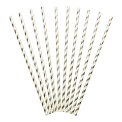 HIS70641 Papperssugrör Stripes 10-Pack