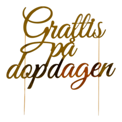 HIS70665 Tårtdekoration Dop Dagen