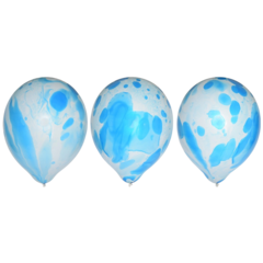 HIS64597 Ballong 12" Marmor Blå